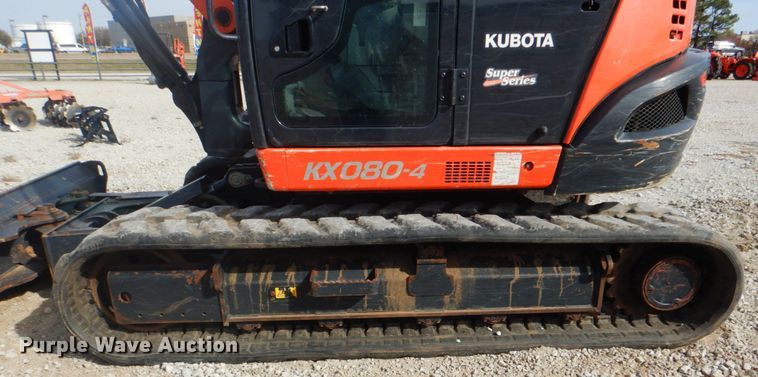 image for item DL6764 2019 Kubota KX080-4SR3A  mini excavator