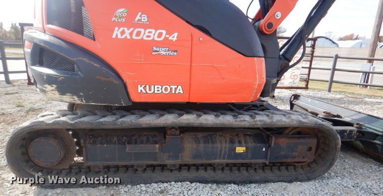 image for item DL6764 2019 Kubota KX080-4SR3A  mini excavator