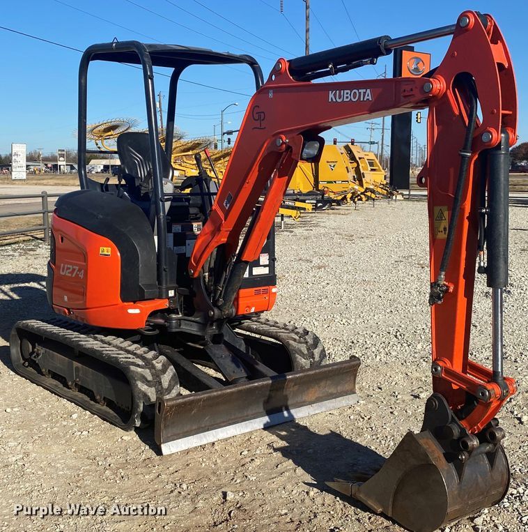 image for item DL6769 2019 Kubota U27-4  mini excavator