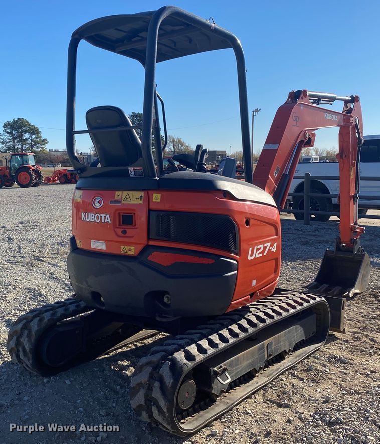 image for item DL6769 2019 Kubota U27-4  mini excavator