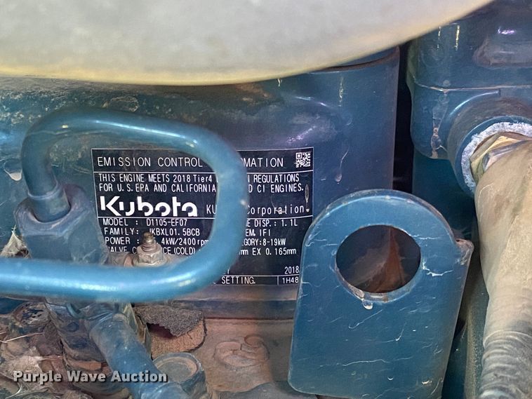 image for item DL6769 2019 Kubota U27-4  mini excavator