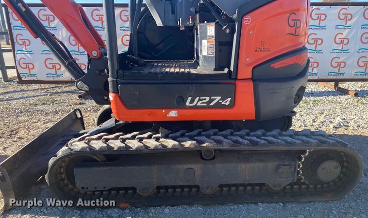 image for item DL6769 2019 Kubota U27-4  mini excavator