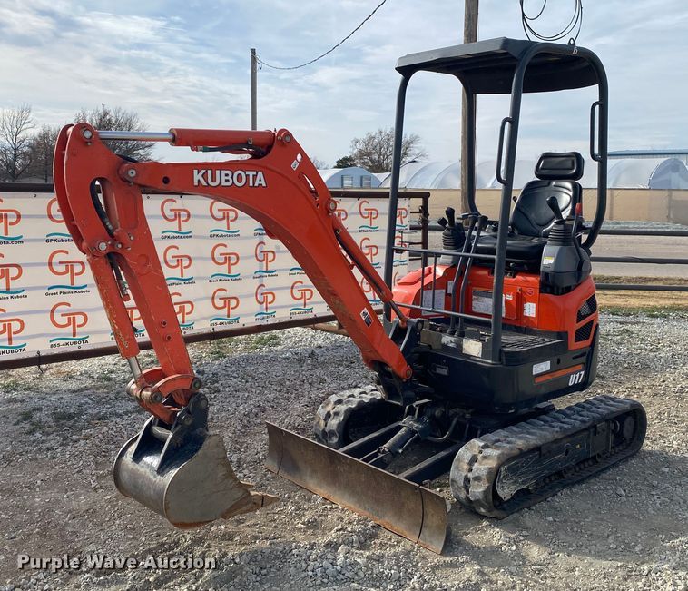 image for item DL6779 Kubota U17  mini excavator