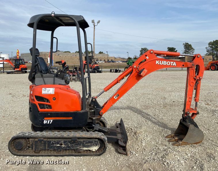 image for item DL6779 Kubota U17  mini excavator