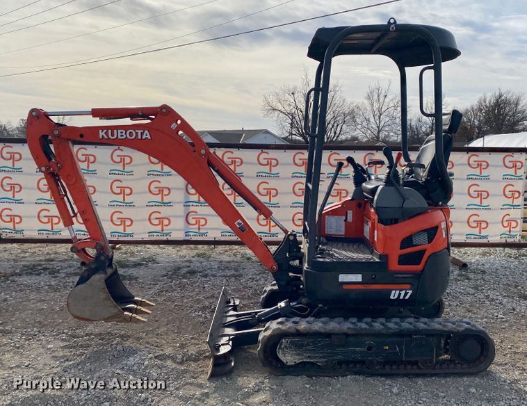 image for item DL6779 Kubota U17  mini excavator