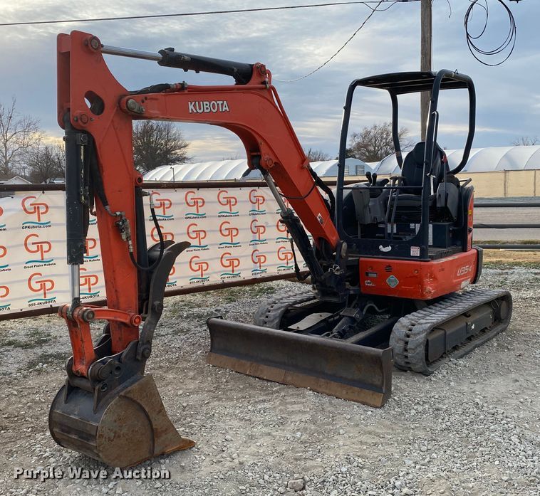 image for item DL6790 2018 Kubota U35-4  mini excavator