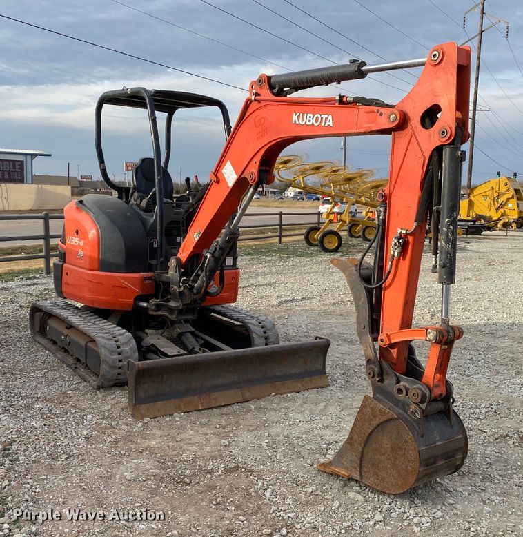 image for item DL6790 2018 Kubota U35-4  mini excavator