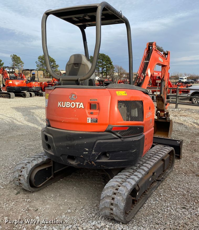 image for item DL6790 2018 Kubota U35-4  mini excavator