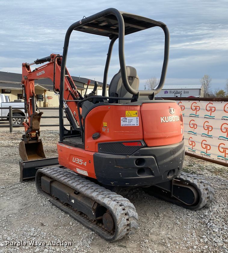 image for item DL6790 2018 Kubota U35-4  mini excavator