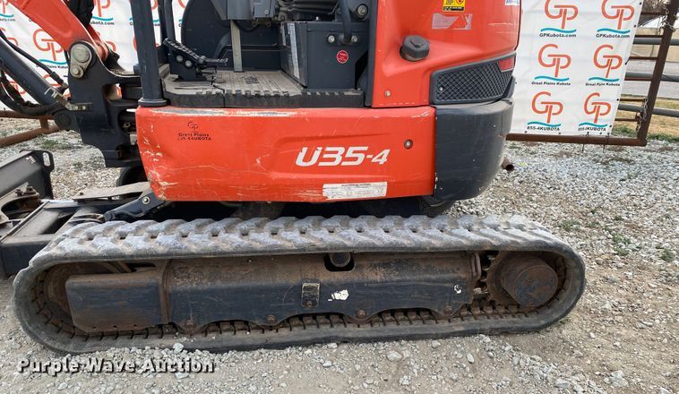 image for item DL6790 2018 Kubota U35-4  mini excavator