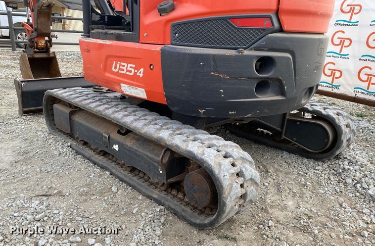 image for item DL6790 2018 Kubota U35-4  mini excavator