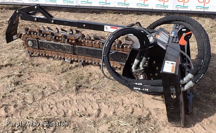 image for item IC9694 Kubota TR60 skid steer trencher