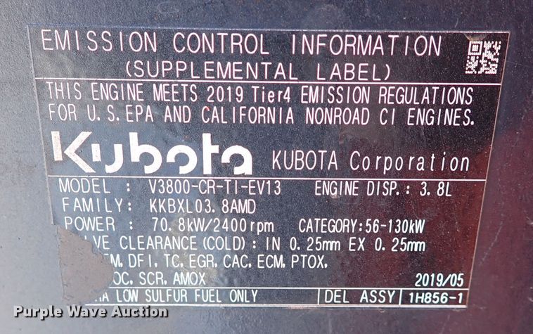 image for item IC9700 2020 Kubota SVL95-2S  tracked skid steer loader