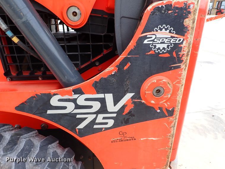 image for item IC9712 2017 Kubota SSV75  skid steer loader