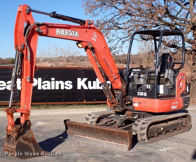 image for item IC9739 2015 Kubota KX040-4  mini excavator