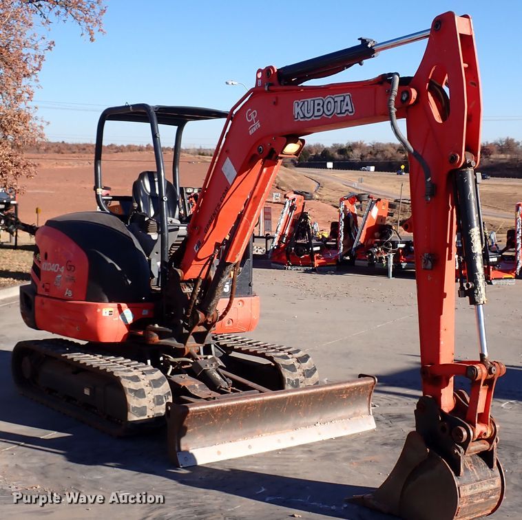 image for item IC9739 2015 Kubota KX040-4  mini excavator