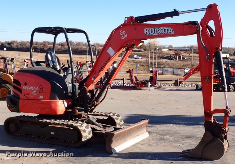 image for item IC9739 2015 Kubota KX040-4  mini excavator