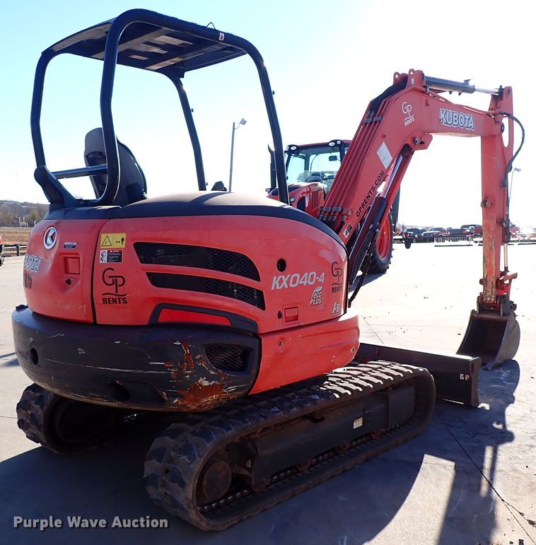 image for item IC9739 2015 Kubota KX040-4  mini excavator