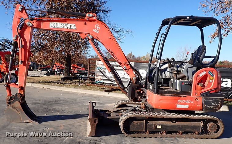 image for item IC9739 2015 Kubota KX040-4  mini excavator