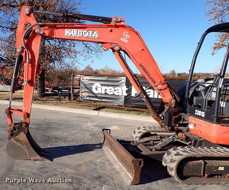 image for item IC9739 2015 Kubota KX040-4  mini excavator