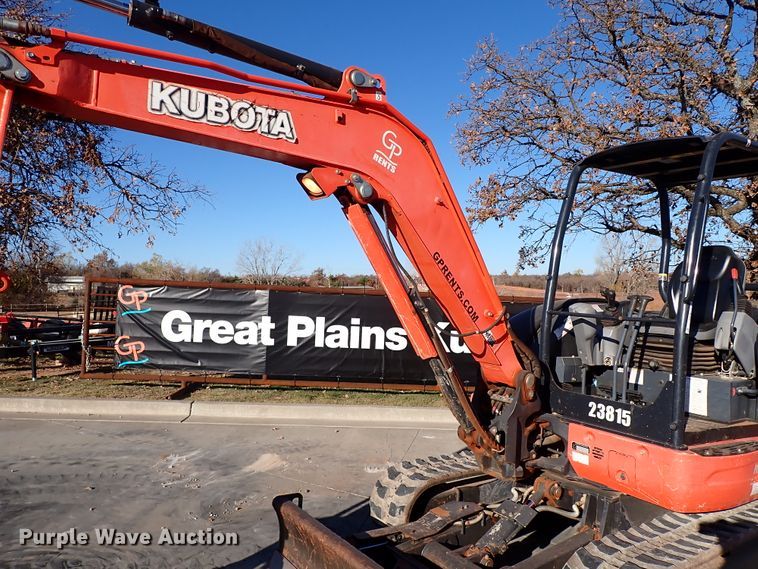 image for item IC9739 2015 Kubota KX040-4  mini excavator