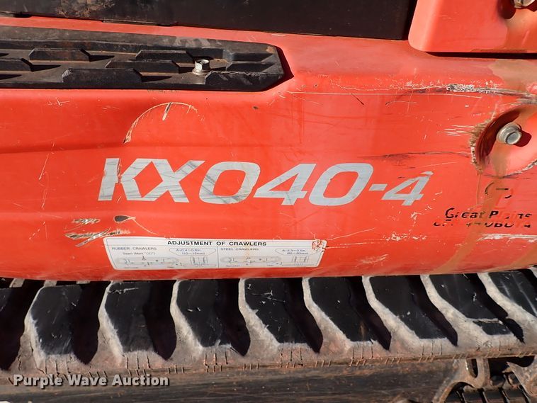 image for item IC9739 2015 Kubota KX040-4  mini excavator