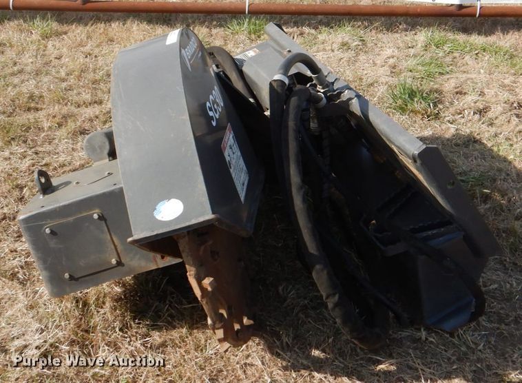 2014 Bradco skid steer stump grinder in Davis, OK Item JD9566 sold