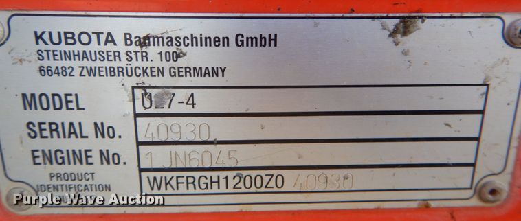 image for item JD9578 2020 Kubota U27-4  mini excavator