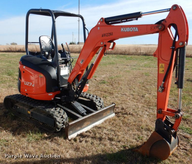 image for item JD9579 2019 Kubota U27-4  mini excavator