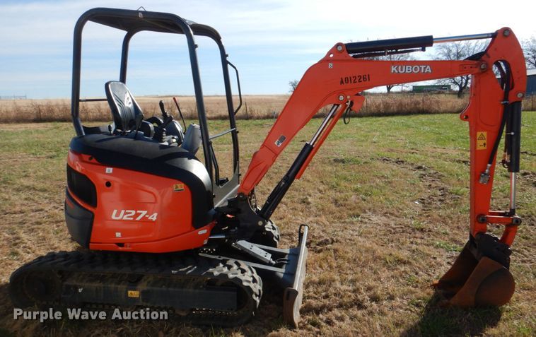 image for item JD9579 2019 Kubota U27-4  mini excavator
