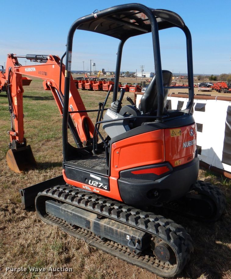 image for item JD9579 2019 Kubota U27-4  mini excavator