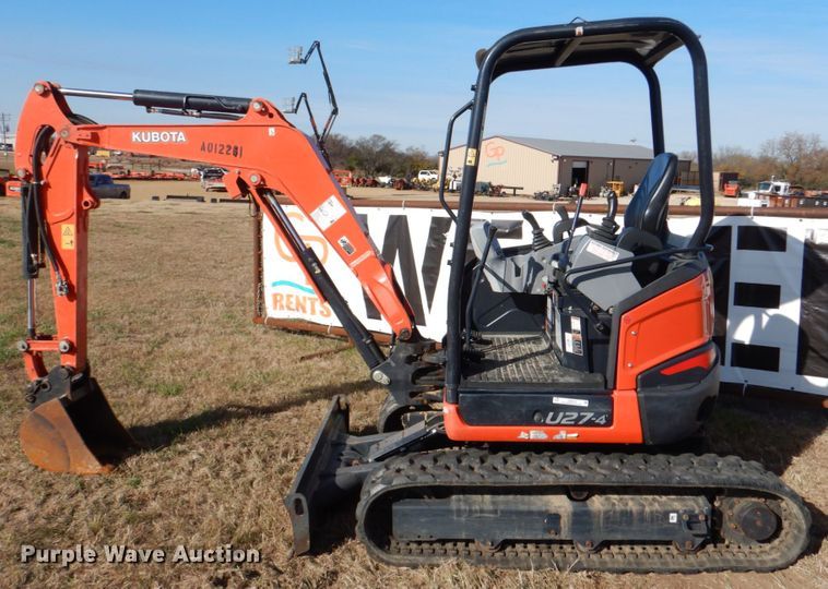 image for item JD9579 2019 Kubota U27-4  mini excavator