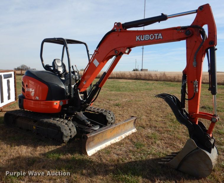 image for item JD9584 2019 Kubota U55-4  mini excavator