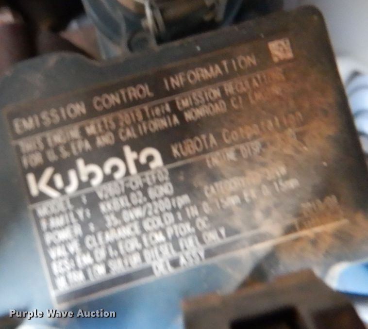 image for item JD9584 2019 Kubota U55-4  mini excavator