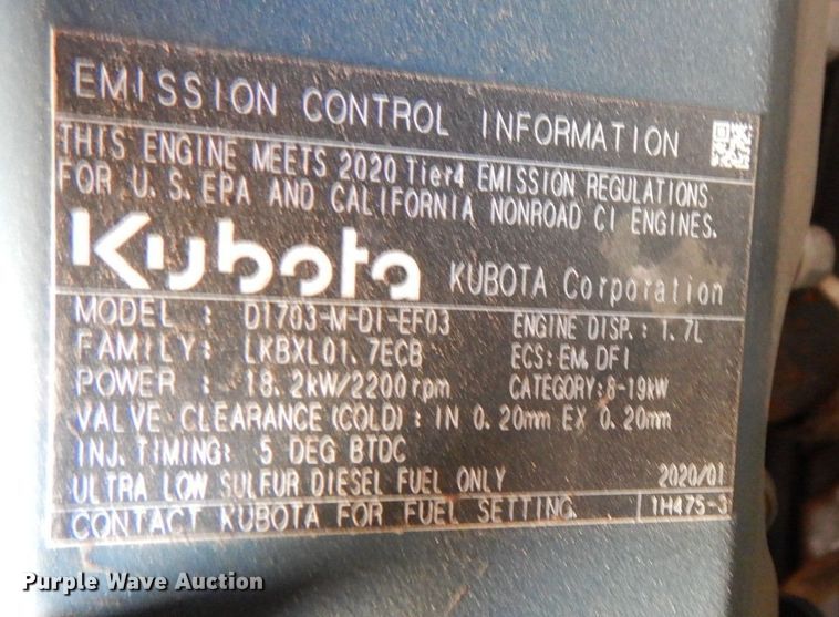 image for item JD9604 2020 Kubota U35-4  mini excavator