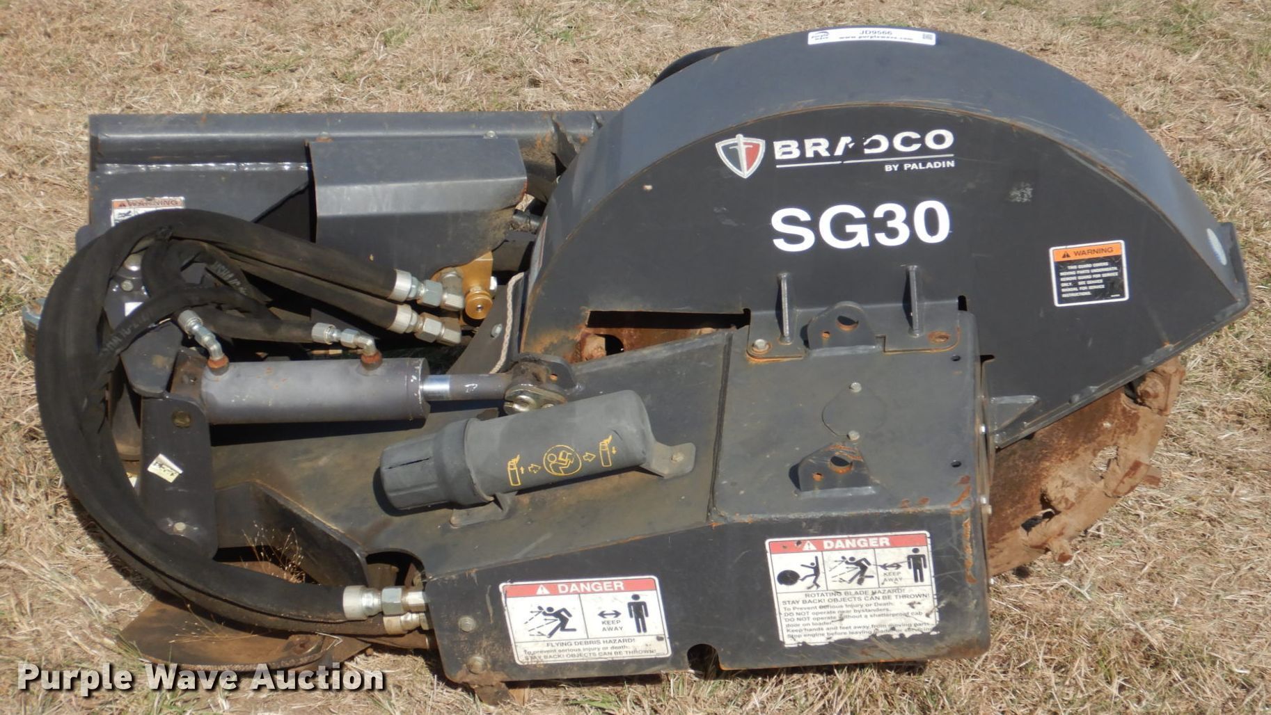 2014 Bradco skid steer stump grinder in Davis, OK Item JD9566 sold