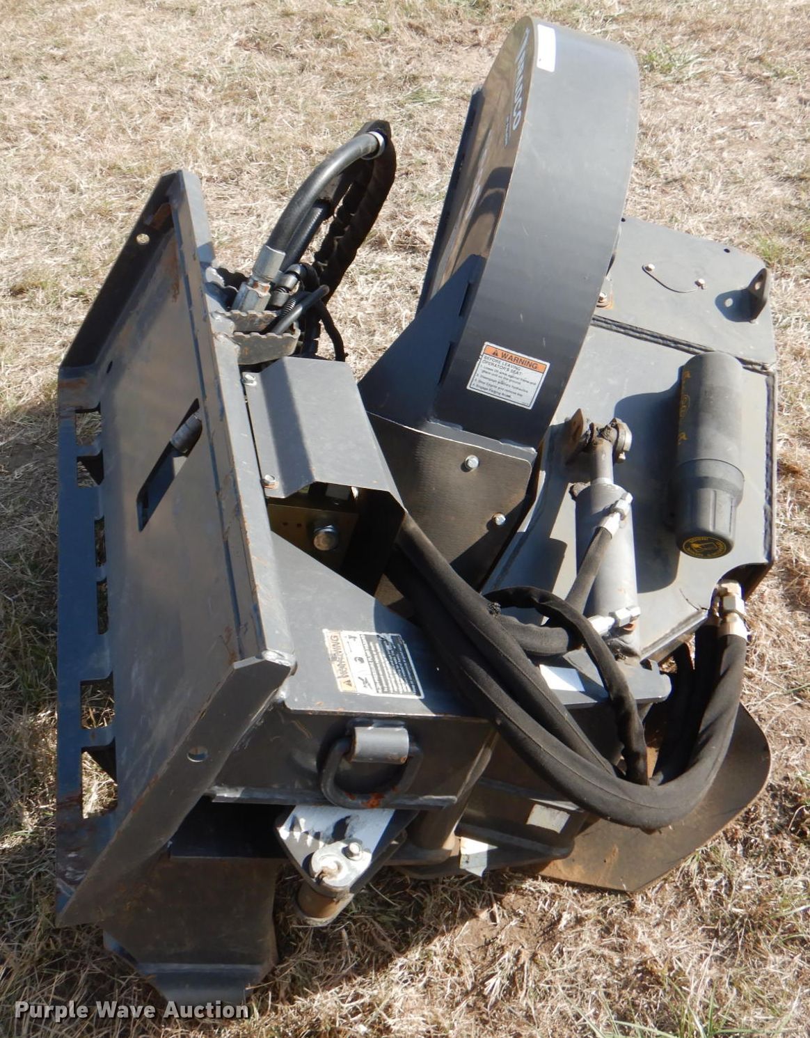 2014 Bradco skid steer stump grinder in Davis, OK Item JD9566 sold
