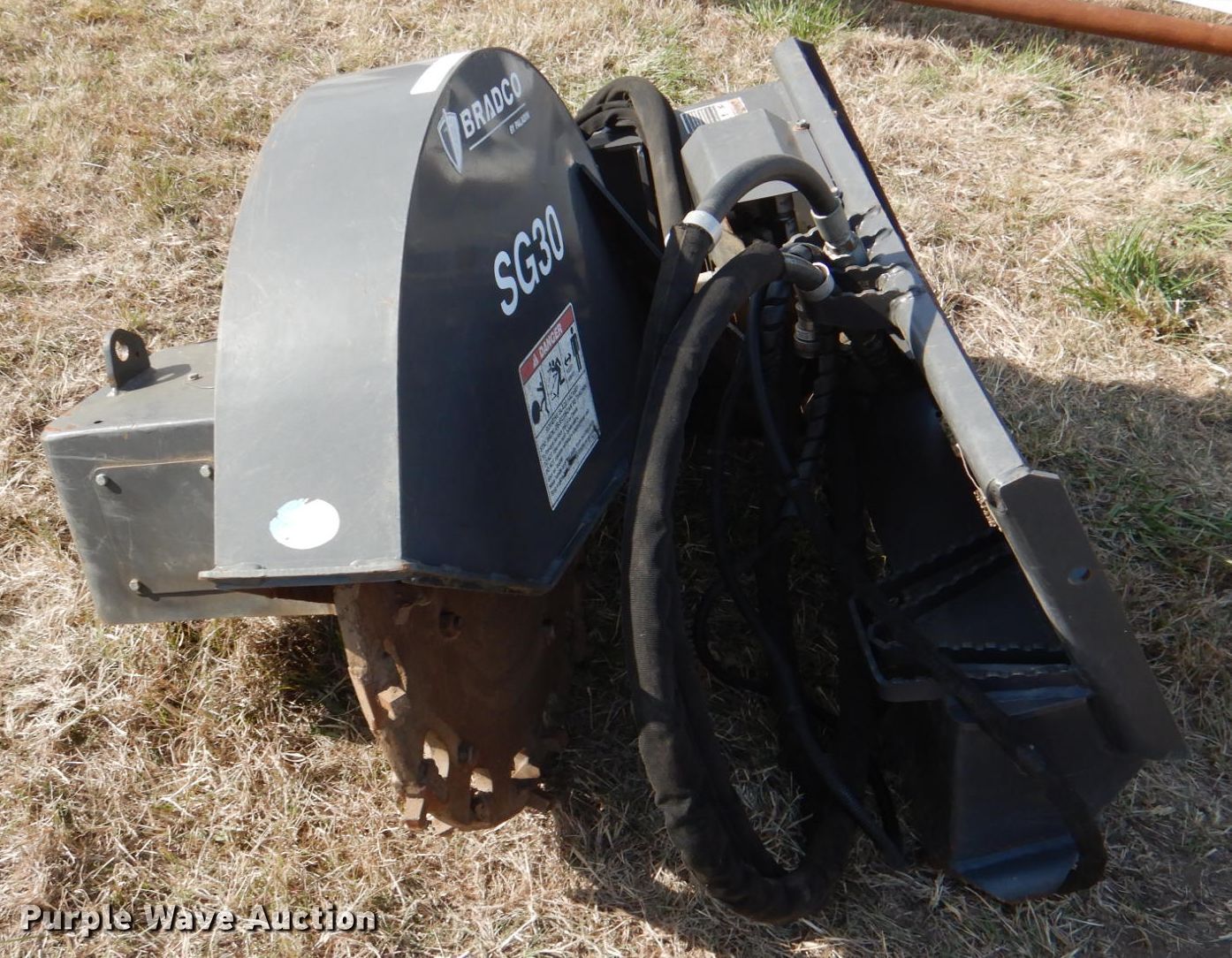 2014 Bradco skid steer stump grinder in Davis, OK Item JD9566 sold
