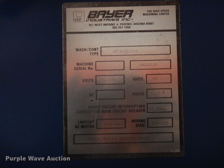 image for item DE7412 Acroloc AF15-32  vertical machining center