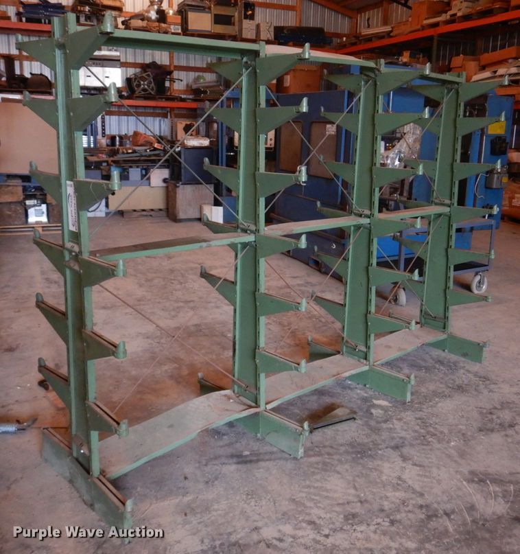 Lyon metal shelving in Wellsville, MO Item DE7418 sold Purple Wave