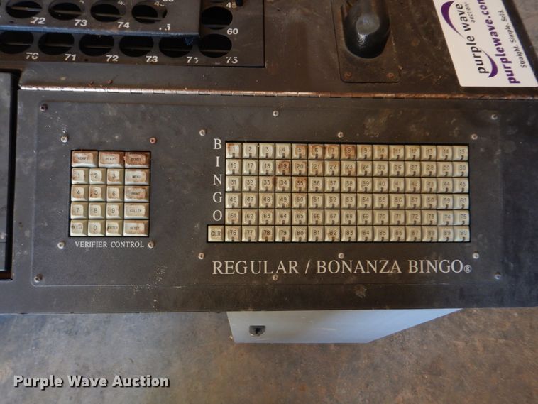 Bingo King Autotronic 7600 bingo machine in Wellsville, MO Item