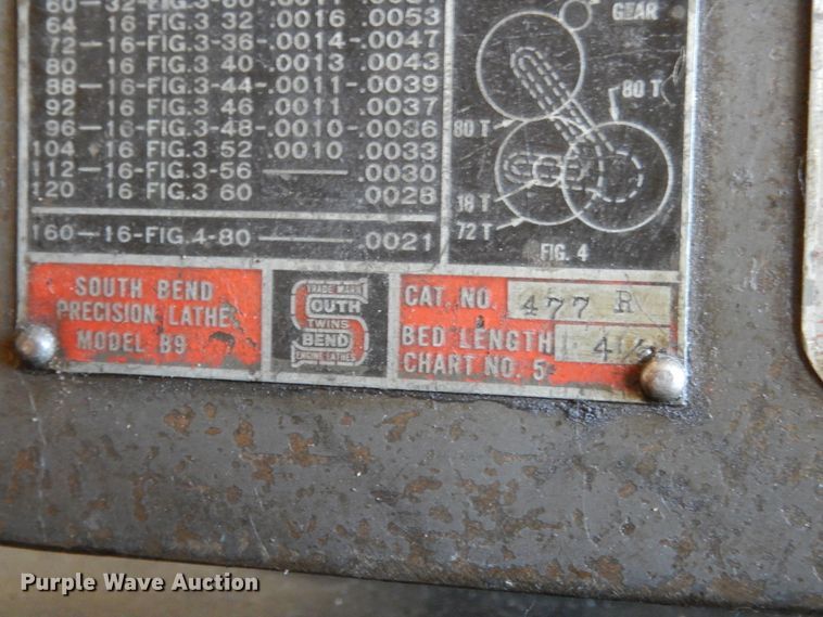 image for item DE7473 South Bend  lathe