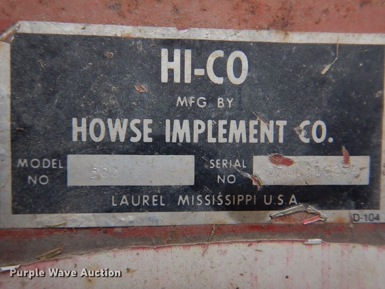 image for item DH8080 Hi-co 500  rotary mower