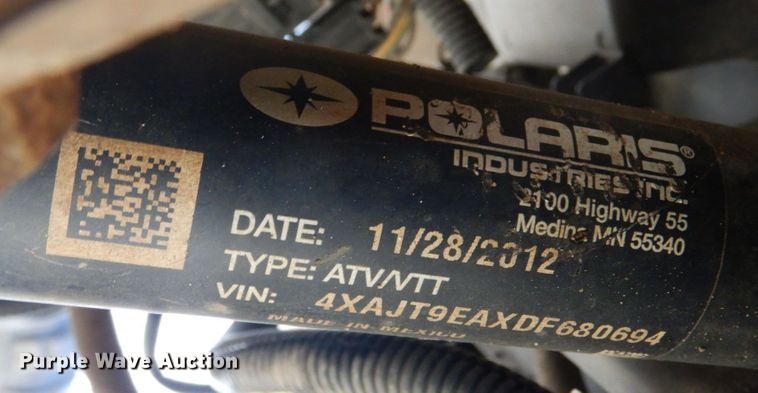 image for item DH8106 2013 Polaris RZR900XP  utility vehicle