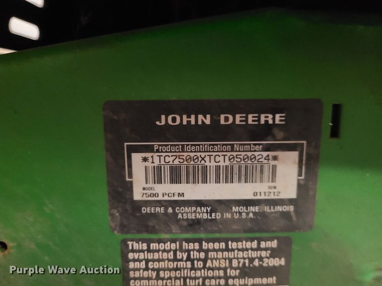 image for item DJ1546 John Deere 7500  reel mower