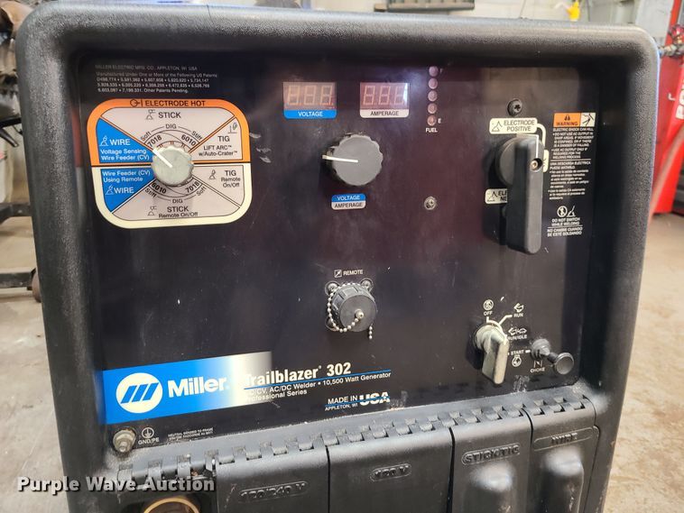 image for item DJ1606 Miller Trailblazer 302  welder/generator