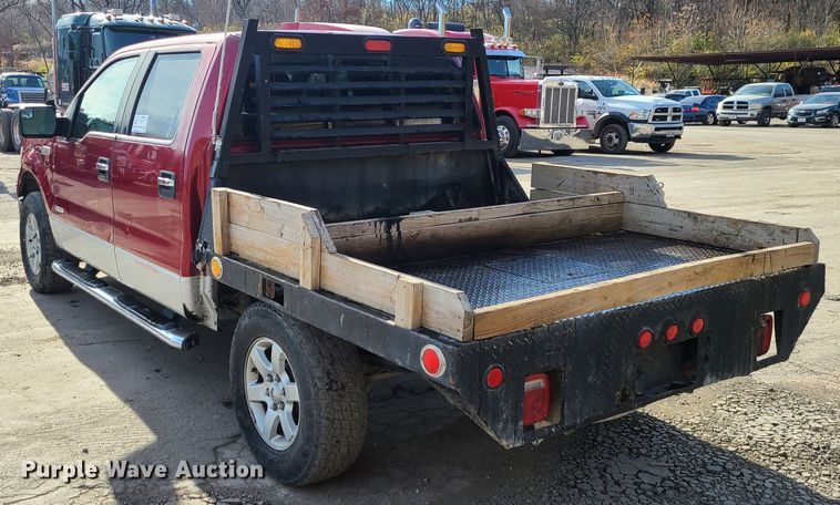 image for item DJ1614 2013 Ford F150  SuperCrew flatbed pickup truck