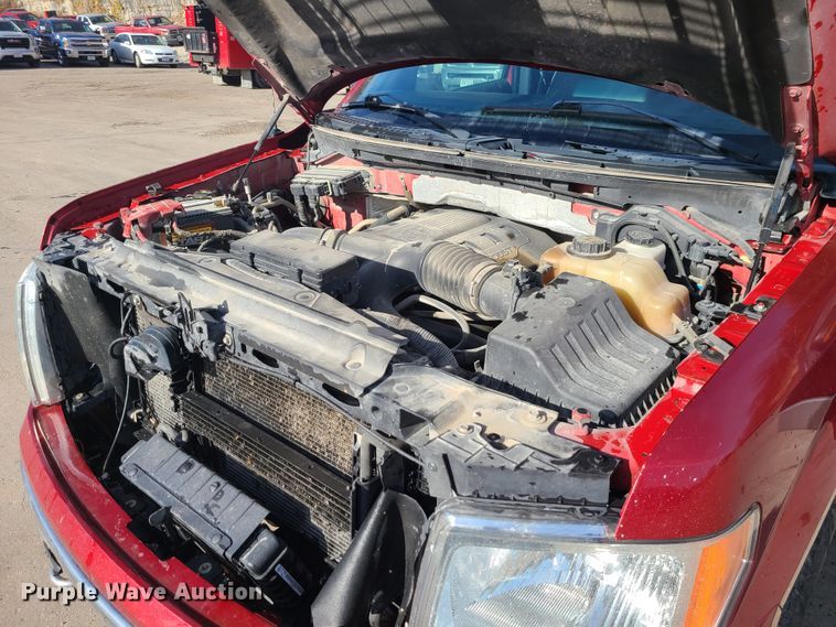 image for item DJ1614 2013 Ford F150  SuperCrew flatbed pickup truck