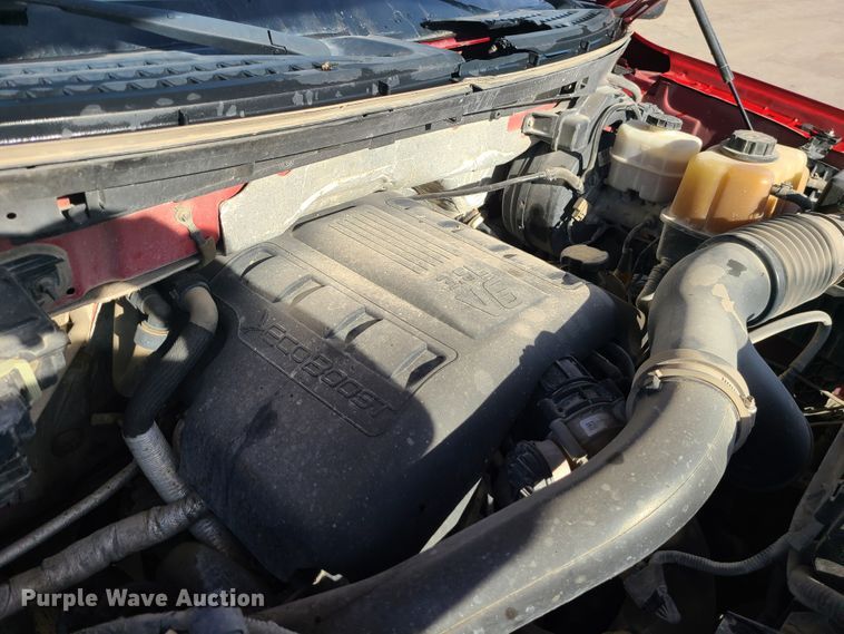 image for item DJ1614 2013 Ford F150  SuperCrew flatbed pickup truck