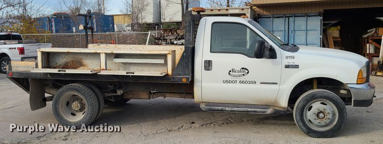 image for item DJ1627 2000 Ford F550 Super Duty  flatbed truck